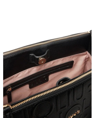 BORSA  LIU JO DONNA  ECS M SATCHEL NERO 34X15X25CM AF5008 E0538 222221