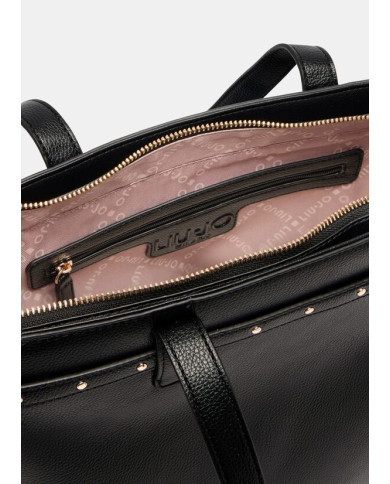 BORSA  LIU JO DONNA  ECS M TOTE NERO. 48X8X30CM AAF5135 E0058 22222