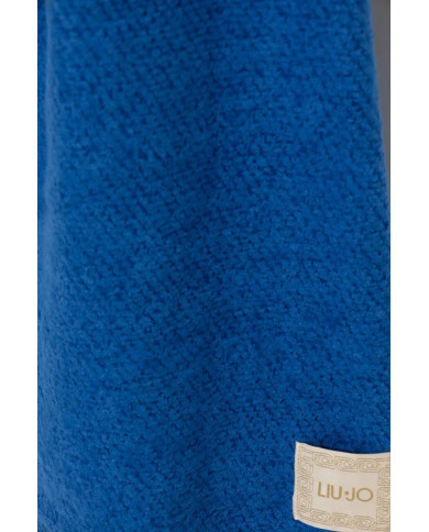 SCIARPA LIU JO DONNA STOLA GARZATA BLU LAGUNA 2F4011 T0300 94053