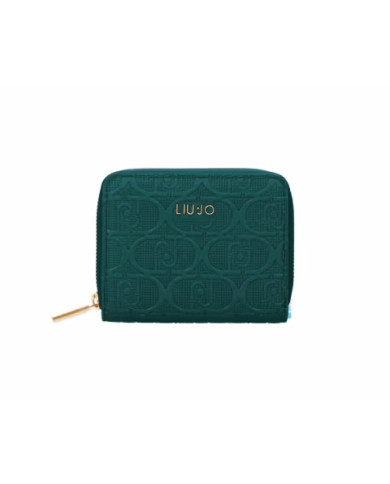 PORTAFOGLIO LIU JO  ECS M ZIP DEEP EMERALD 13.5X3X10CM AF4281 E0538 95025
