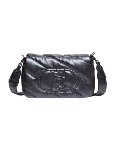 BORSA TRACOLLA LIU JO DONNA GLOSSY MATELASSE' ANTRACITE 30X11X17CM AF4137 E0022 04020