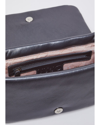 BORSA TRACOLLA LIU JO DONNA GLOSSY MATELASSE' ANTRACITE 30X11X17CM AF4137 E0022 04020
