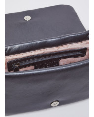 BORSA TRACOLLA LIU JO DONNA GLOSSY MATELASSE' ANTRACITE 30X11X17CM AF4137 E0022 04020