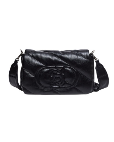 BORSA TRACOLLA LIU JO DONNA GLOSSY MATELASSE' BLACK 30X11X17CM AF4137 E0022 22222