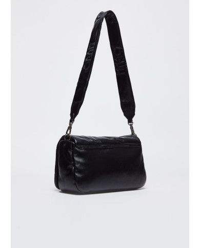 BORSA TRACOLLA LIU JO DONNA GLOSSY MATELASSE' BLACK 30X11X17CM AF4137 E0022 22222