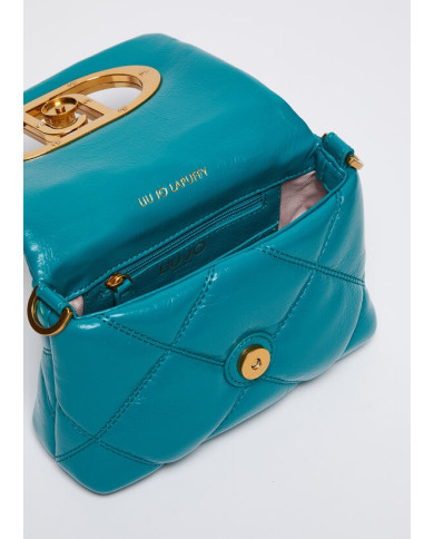 BORSA TRACOLLA LIU JO DONNA ECS S LA PUFFY COBALTO MATELASSE' 19X6X13CM AF4269 E0426 S1108