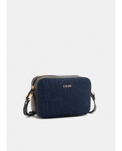 BORSA TRACOLLA LIU JO DONNA  ECS M CAMERA CASE DRESS BLUE 25X10X20CM AF5159 D0001 94024