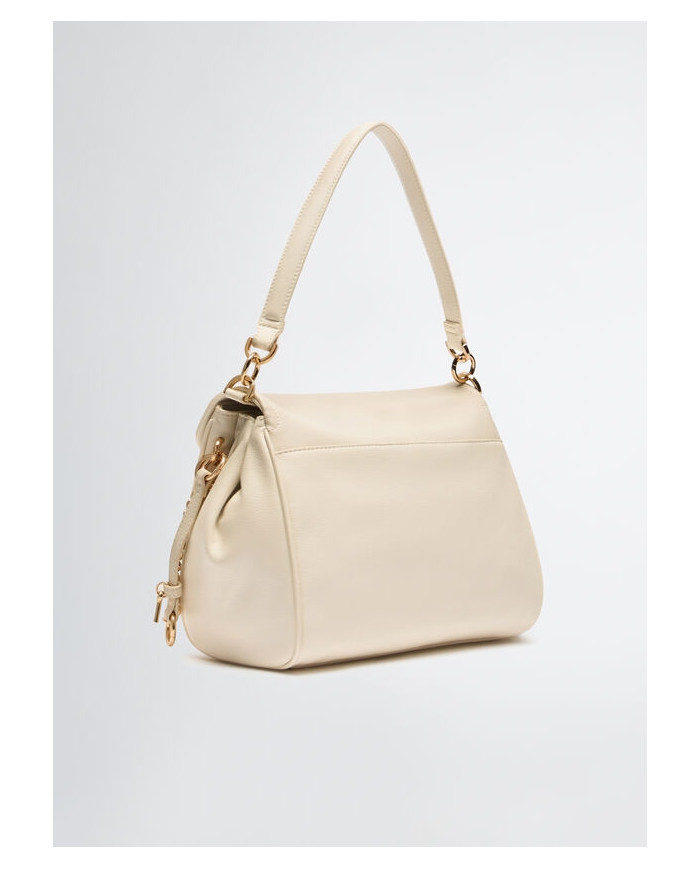 BORSA LIU JO DONNA CREAM  ECS M HOBO 28X12X21CM  AA5018 E0037 X0459