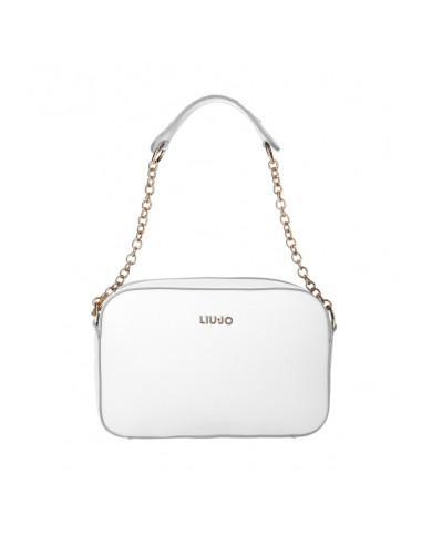 BORSA LIU JO DONNA TRACOLLA WHITE CON LOGO 22X7X16CM AA4093 E0037 01065