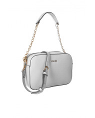 BORSA LIU JO DONNA TRACOLLA WHITE CON LOGO 22X7X16CM AA4093 E0037 01065