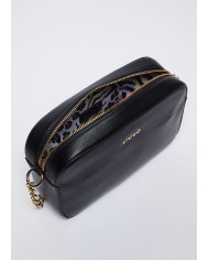 BORSA LIU JO DONNA TRACOLLA NERA CON LOGO 22X7X16CM AA4093 E0037 22222