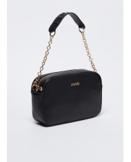 BORSA LIU JO DONNA TRACOLLA NERA CON LOGO 22X7X16CM AA4093 E0037 22222