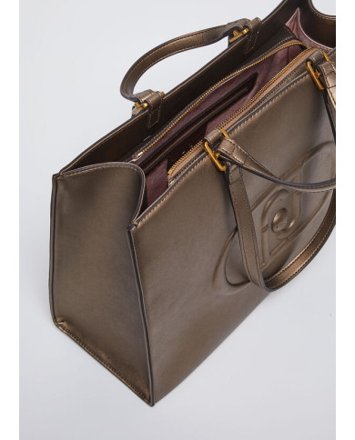 BORSA LIU JO DONNA SHOPPING BAG L TOTE BRONZO MET. 40X15X28CM AF4245 E0332 04000