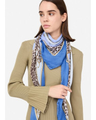 FOULARD  LIU JO DONNA CHAIN ANIM LIGHT DENIM 120X120CM 2F5074 T0300 74015