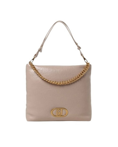BORSA LIU JO DONNA LAPUFFY ECS S M HOBO DARK SAND  21X5X13CM AA5145 E0886 22222