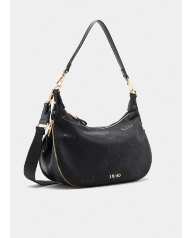 BORSA LIU JO DONNA M HOBO NERO 332X10X25CM AF5133 T2801 22222