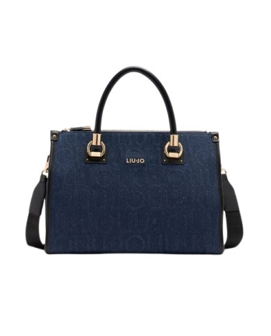 BORSA LIU JO DONNA M SATCHEL DRESS BLUE 34x15x26CM AF5008 D0001 94024