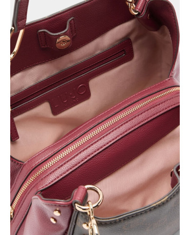 BORSA LIU JO DONNA M SATCHEL NERO 32X14X26CM AF5113 E0053 22222