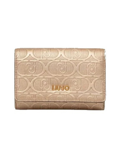PORTAFOGLIO LIU JO ECS M TRIFOLD GOLD 19.5X14.5CM AF4284 E0538 00529