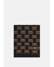 SCIARPA LIU JO DONNA MONOGRAM NERO/CAMMELLO 45X170 2F5004 M0300 09N37