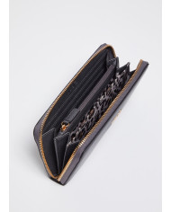 PORTAFOGLIO LIU JO ECS XL ZIP AROUND ANTRACITE MET 19X2X10CM AF4280 E0037 04020