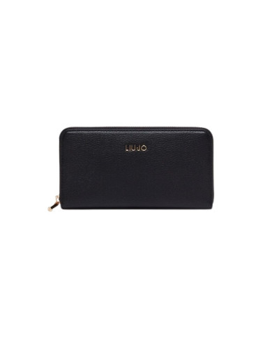 PORTAFOGLIO LIU JO  ECS XL ZIP AROUND BLACK 19X2X10CM AF4280 E0538 22222