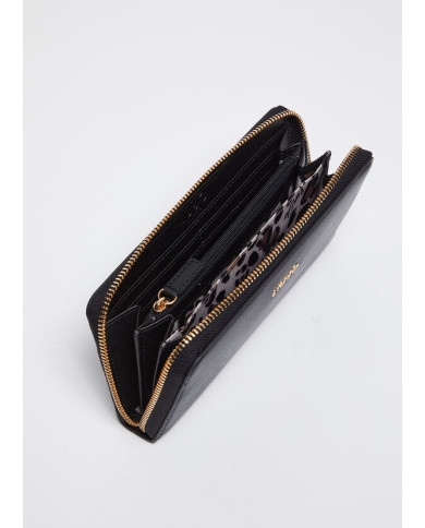 PORTAFOGLIO LIU JO  ECS XL ZIP AROUND BLACK 19X2X10CM AF4280 E0538 22222