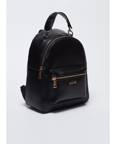 ZAINO LIU JO DONNA EFFETTO BOTTOLATO NERO 23X10X29CM AA4184 E0037 22222