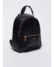 ZAINO LIU JO DONNA EFFETTO BOTTOLATO NERO 23X10X29CM AA4184 E0037 22222