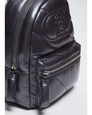 ZAINO LIU JO DONNA GLOSSY ANTRACITE MATELASSE' 22X13X29CM AF4135 E0022 04020