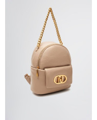 ZAINO LIU JO DONNA LAPUFFY ECS M BACKPACK DARK SAND 22X11X28CM AA5143 E0886 61407