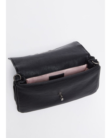 BORSA LIU JO DONNA IN TESSUTO SPALMATO ECS CROSSBODY BLACK 24X3X14CM AF4223 T5564 22222