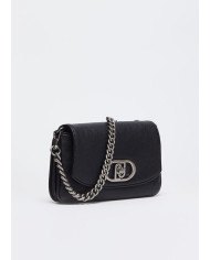 BORSA LIU JO DONNA IN TESSUTO SPALMATO ECS CROSSBODY BLACK 24X3X14CM AF4223 T5564 22222