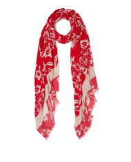 FOULARD LIU JO DONNA STOLA CON STAMPA RED 90X180CM 2A4054 T0300 X0210