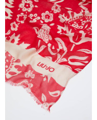 FOULARD LIU JO DONNA STOLA CON STAMPA RED 90X180CM 2A4054 T0300 X0210
