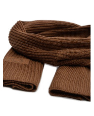 SCIARPA LIU JO DONNA CON PATCH RICAMATA LOGO CAMMELLO 2F3040 M0300 00070