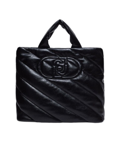 BORSA LIU JO DONNA SHOPPING BAG GLOSSY MATELASSE' BLACK 36X14X44CM AF4139 E0022 22222