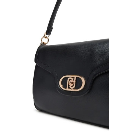 BORSA  A SPALLA LIU JO DONNA  ECS M HOBO NERO 28X12X21CM AA5018 E0037 22222