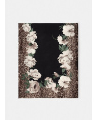 FOULARD  LIU JO DONNA STOLA FLOWER ANIMALIER BLACK 70X180 2F5077 T0300 22222