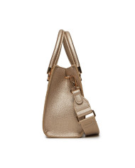 BORSA LIU JO DONNA A MANO CON LOGO EFFETTO BOTTOLATO GOLD 30X15X21CM AA4155 E0003 00529