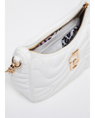 BORSA LIU JO DONNA A TRACOLLA BIANCO OFF WHITE EFFETTO NAPPA 23X7X18CM AA4182 E0036 01065