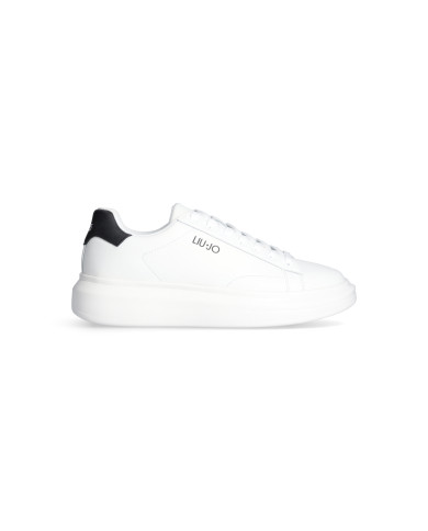 SNEAKERS LIU JO UOMO BIG 01 - SNEAKER LEATHER WHITE/BLACK