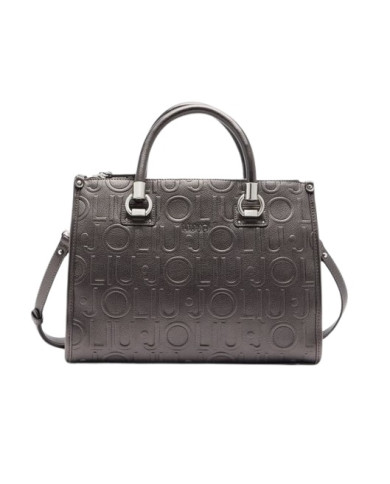 BORSA LIU JO DONNA ECS M SATCHEL ANTRACITE MET. 34X15X25CM AF5008 E0538 04020