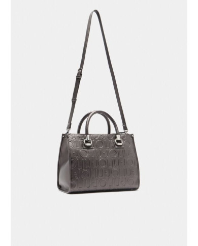 BORSA LIU JO DONNA ECS M SATCHEL ANTRACITE MET. 34X15X25CM AF5008 E0538 04020