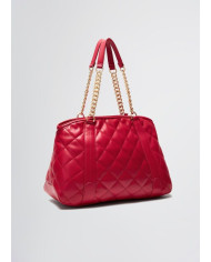 BORSA LIU JO DONNA L TOTE ROSSO POMPEIANO MATELASSE CON CHARM 44X13X22CMAA5132 E0015 X0644