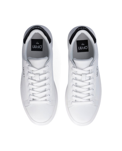 SNEAKERS LIU JO UOMO BIG 01 - SNEAKER LEATHER WHITE/BLACK