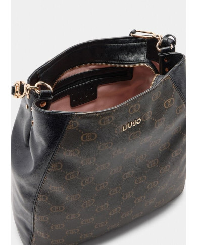 BORSA LIU JO DONNA M HOBO NERO 35X10X33CM AF5114 E0053 22222