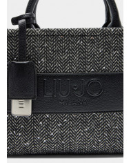 BORSA LIU JO DONNA S TOTE BLACK CON PAILETTES 25X11X25CM AF5192 T9112 22222