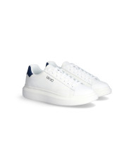 SNEAKERS LIU JO UOMO BIG 01 - SNEAKER LEATHER WHITE/BLUE 7B4027PX474S1018