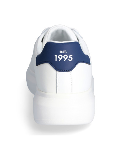 SNEAKERS LIU JO UOMO BIG 01 - SNEAKER LEATHER WHITE/BLUE 7B4027PX474S1018